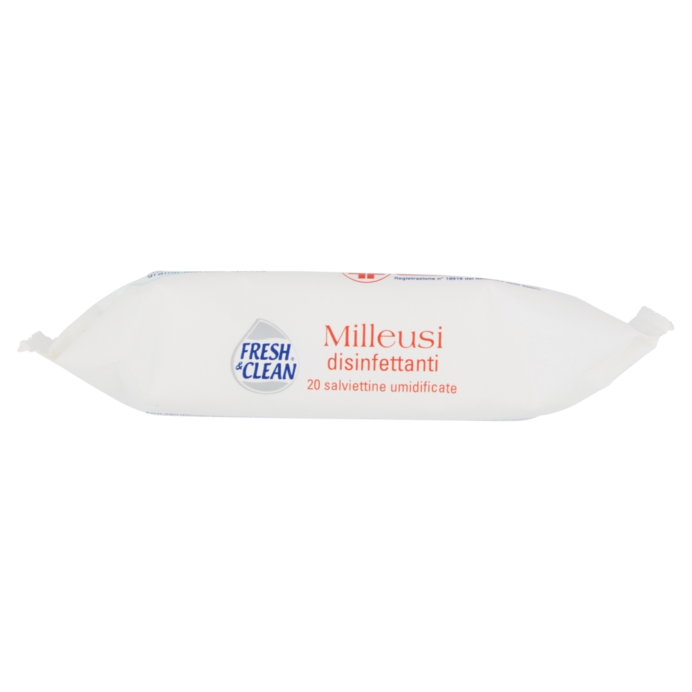 Fresh & Clean Milleusi disinfettanti salviettine umidificate 20 pz